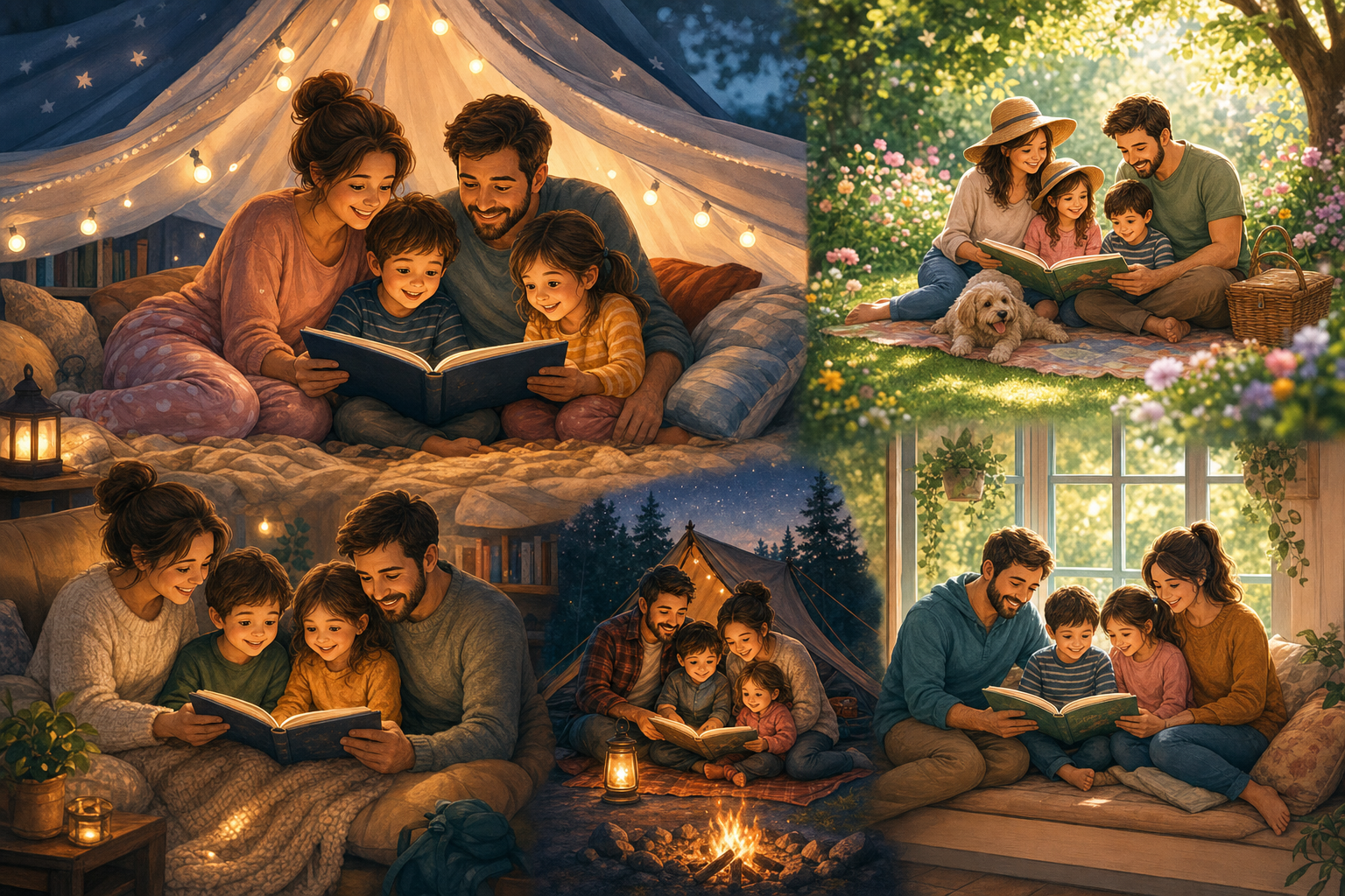 Leggere in famiglia: 7 idee creative da provare subito