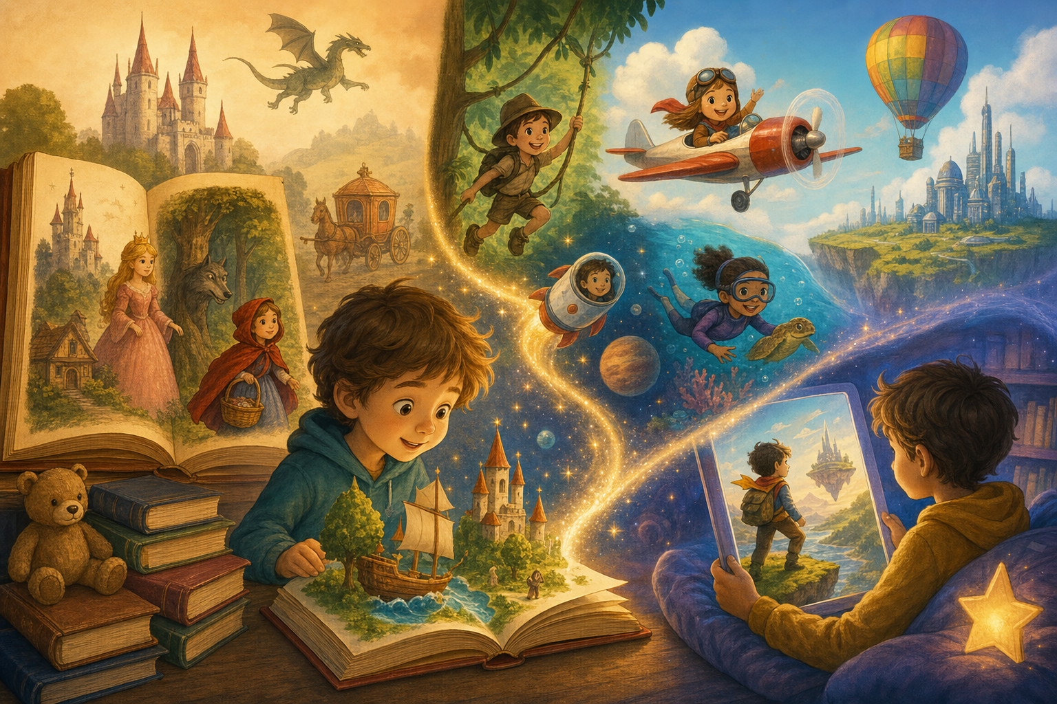 Dai libri di fiabe alle avventure personalizzate per bambini