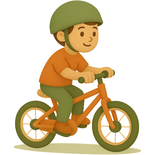 Il tuo libro per bambini personalizzato sull’imparare ad andare in bicicletta