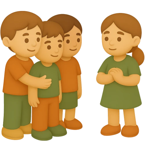Libro personalizzato sulla pressione del gruppo per bambini