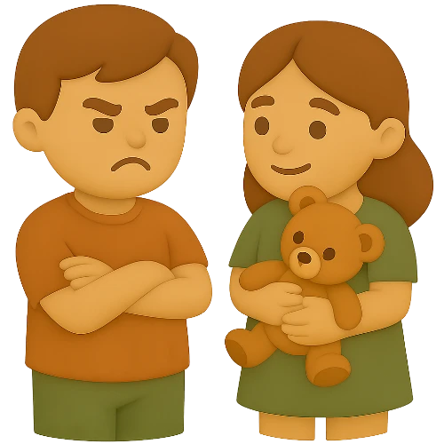 Libro personalizzato sulla gelosia per bambini
