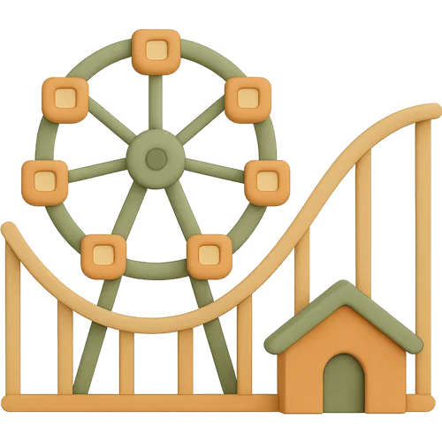 Libro illustrato personalizzato: visita al parco divertimenti