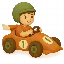 Libro personalizzato per bambini sulle corse in pista