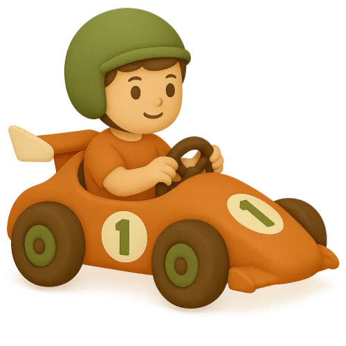 Il libro personalizzato per bambini sulle corse ricco di emozioni