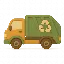 Libro personalizzato sul camion della spazzatura