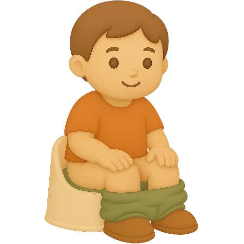 Libro personalizzato per bambini sull'educazione al vasino magico