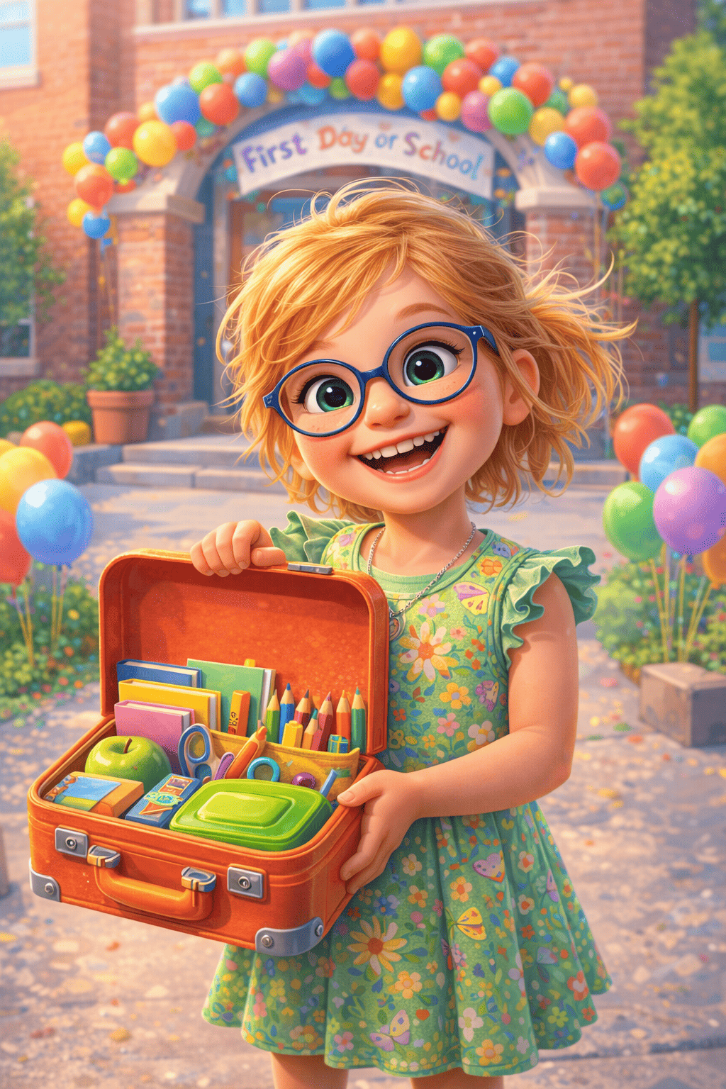 La valigia del primo giorno di scuola