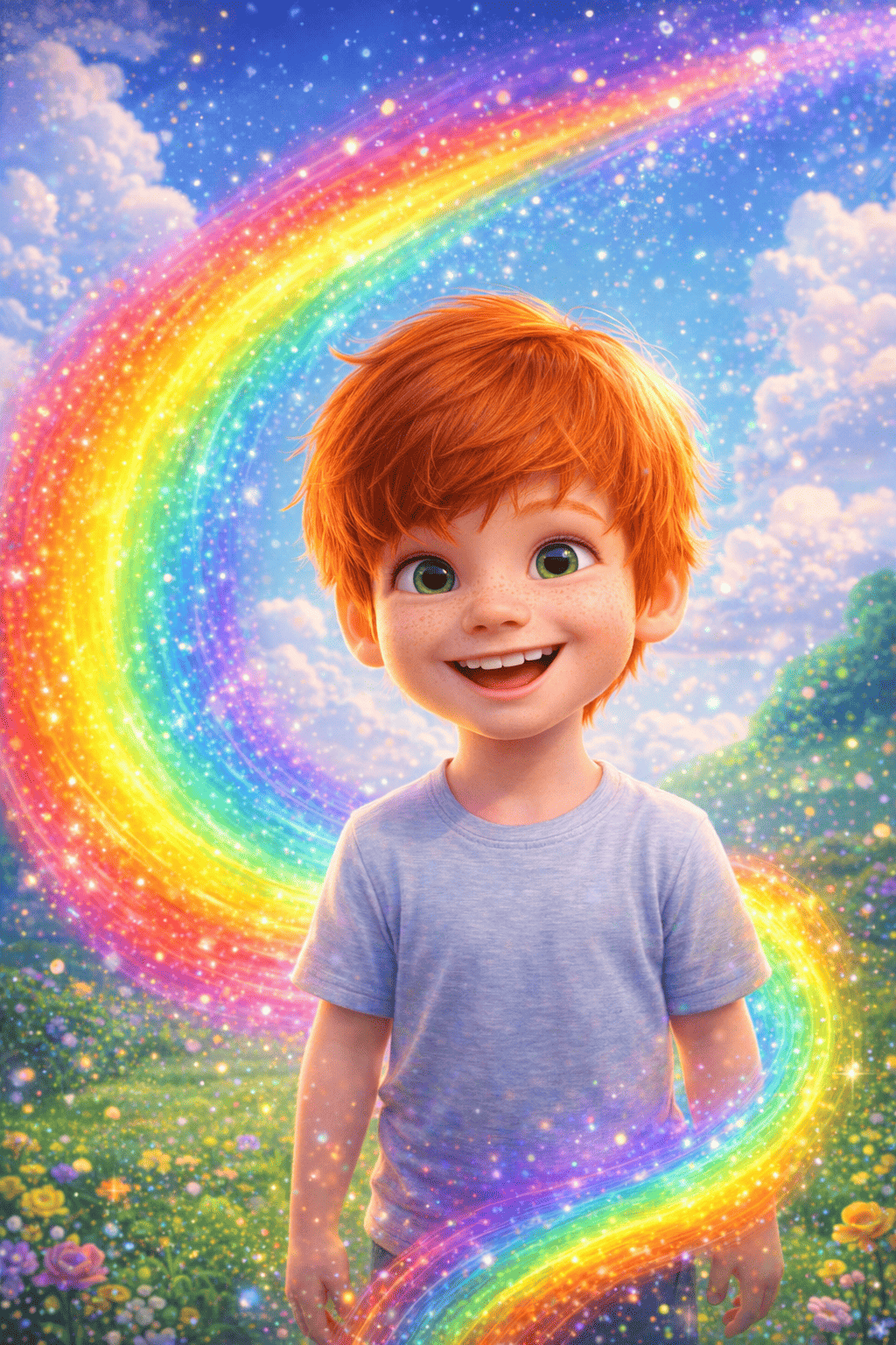 Illustrazione per La coda arcobaleno di luna