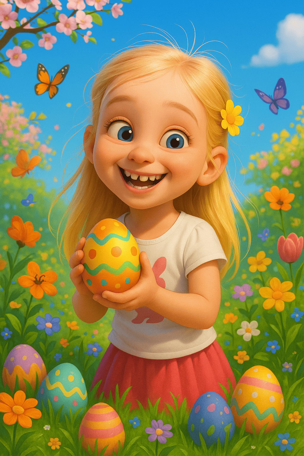 Gioia di pasqua in piena fioritura