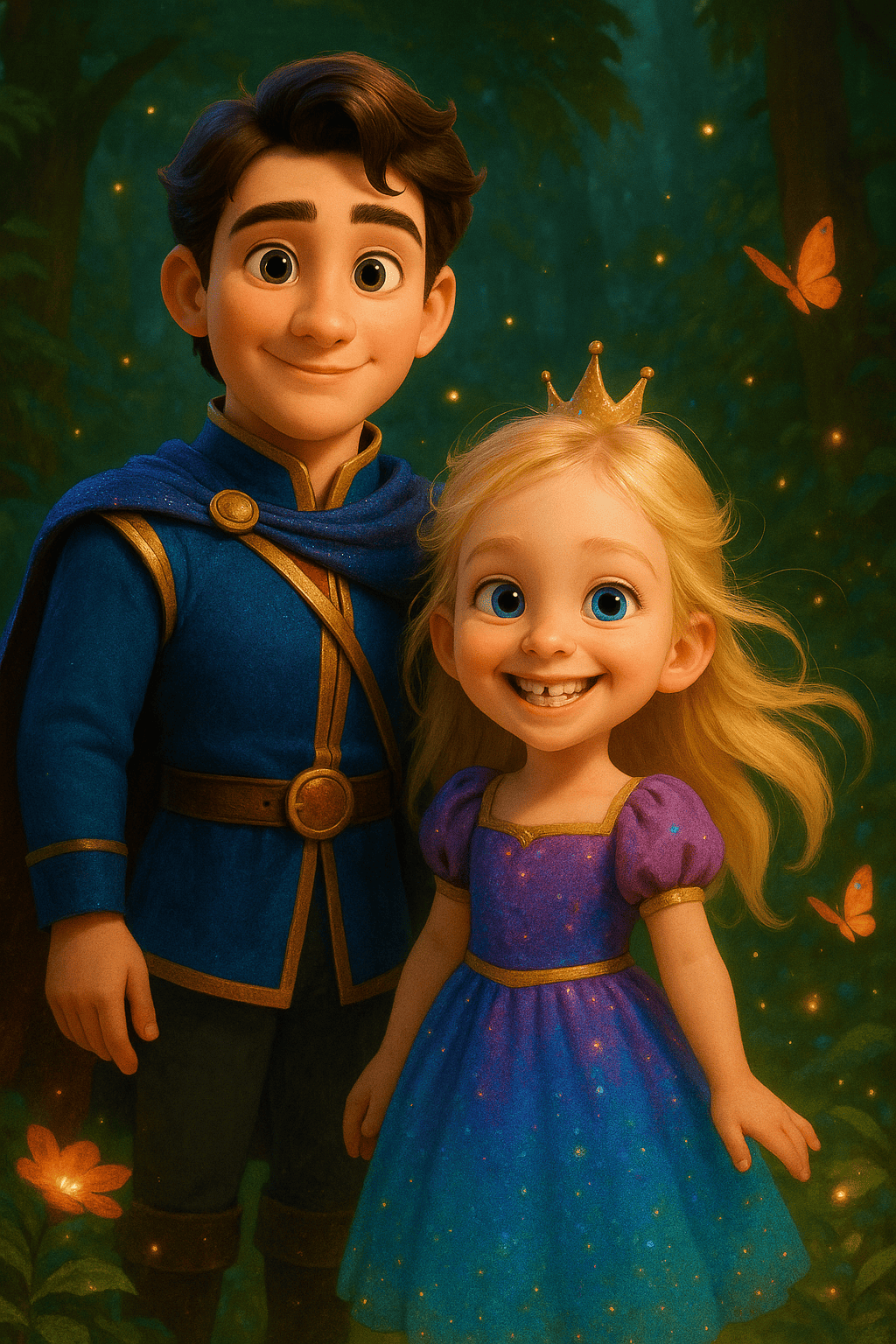 Illustrazione per Il principe magico e la sua principessa