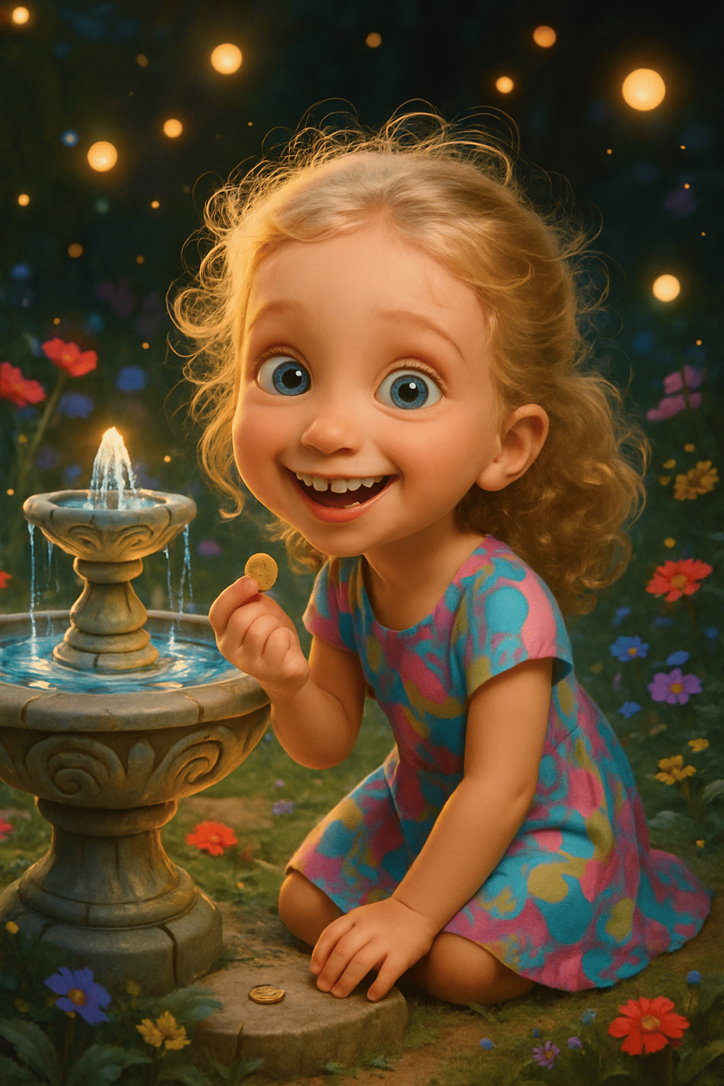 La fontana dei desideri incantata