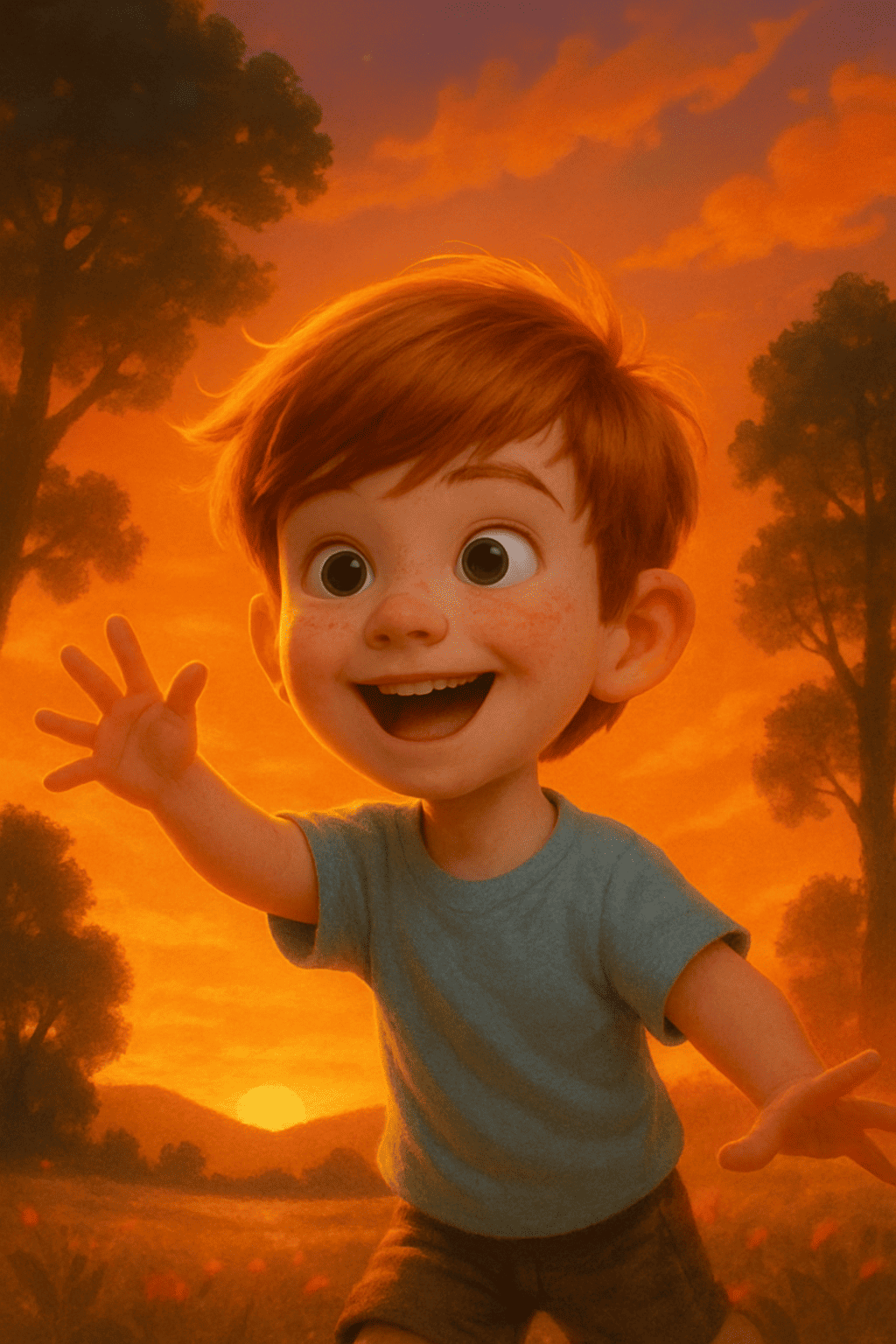 Sotto fiammeggianti tramonti