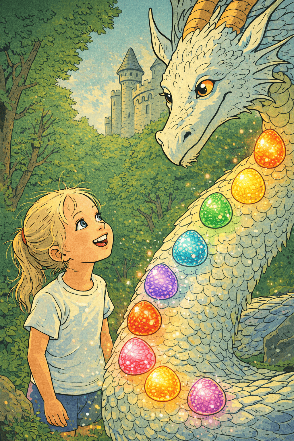 Illustrazione per Le sette scaglie del drago