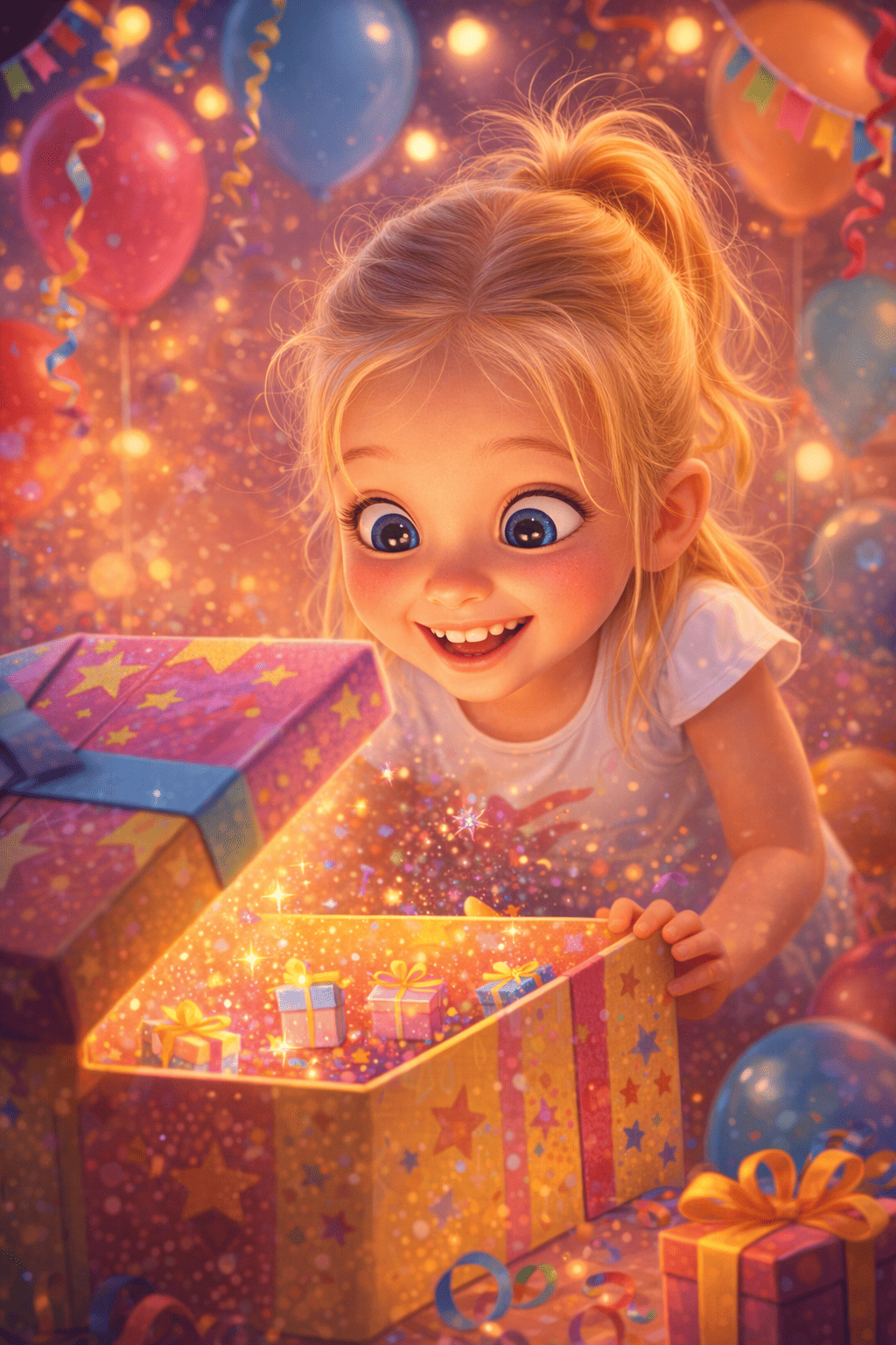 Segreti di compleanno nella scatola della torta