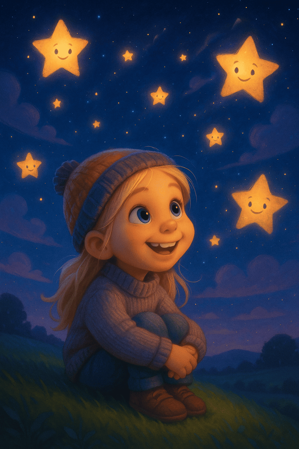 Sussurro delle stelle per il paese dei sogni